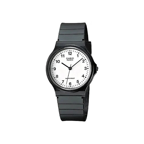 Relógio Casio MQ-24-7BLDF Analógico Unissex - Preto/Branco