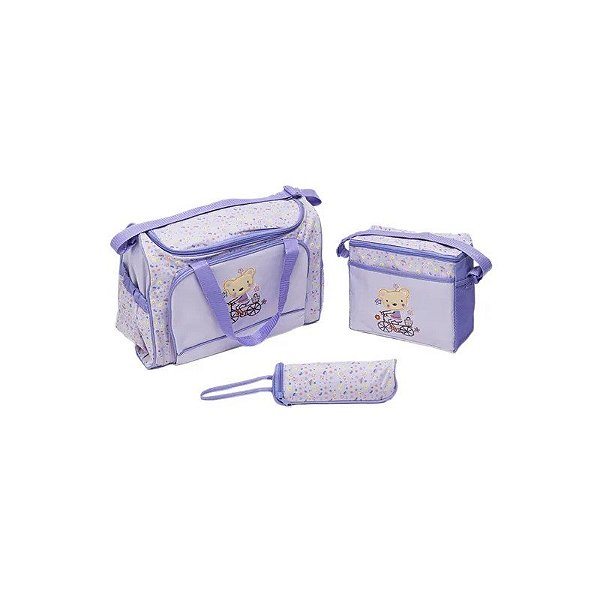 Bolsa para Bebê 3 Peças com Desenho Amarelo