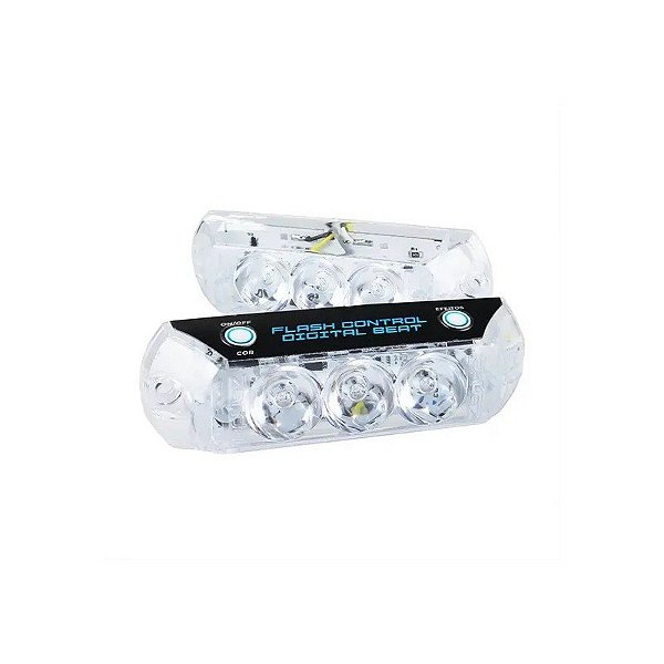 Kit Lâmpada Farol Zendel Control Digital Beat - RGB - 2 Faróis