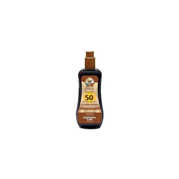 Protetor Solar Australiano Bronzer Spray Gel FPS 50 237ML
