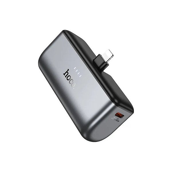 Carregador Portátil Hoco Q31 Mini Pocket Lightning 5000mAh - Preto