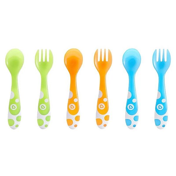 Talheres multicor Munchkin - 6 Unidades