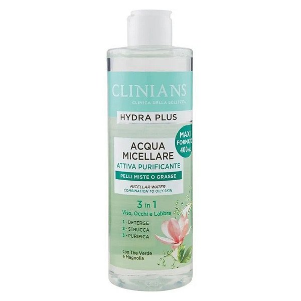 Demaquilante Clinians Água Micelar 3 em 1 - 400mL