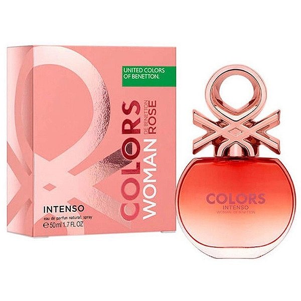 Perfume Benetton Colors Woman Rose Intenso EDT 50ml - Feminino