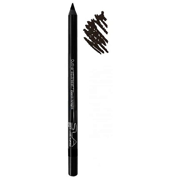 Lápis Delineador SLA Paris Crayon Outliner À Prova D'Água 50 Black Knight - 1,2g
