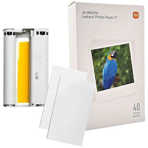 Papel Fotográfico Instantâneo Xiaomi 3" (40 Folhas)