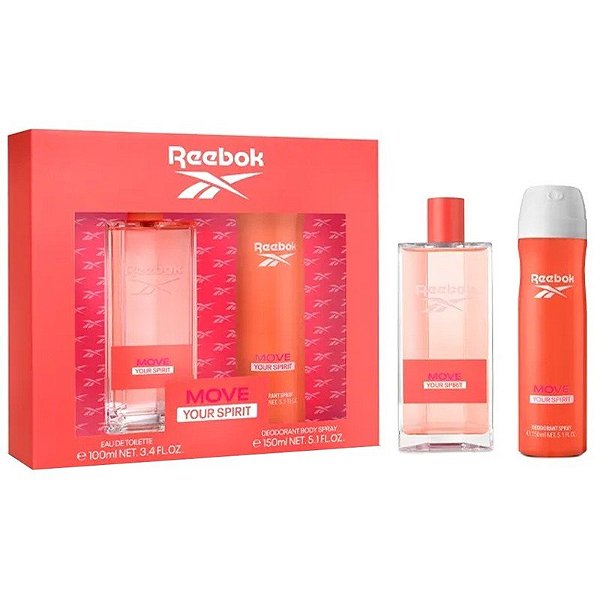 Kit Perfume Reebok Move Your Spirit EDT 100mL + Desodorante 150mL - Feminino
