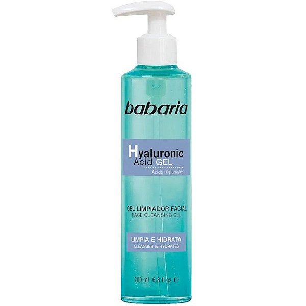 Gel de Limpeza Facial Babaria Ácido Hialurônico - 200mL
