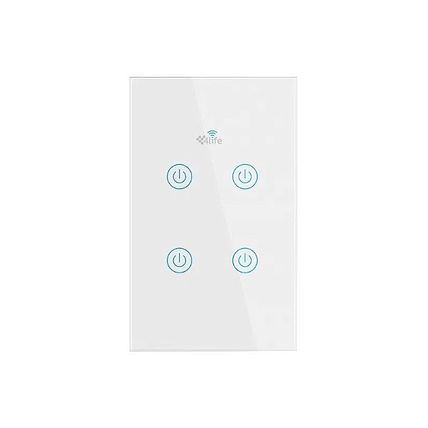 Interruptor Smart 4Life FLBW4 Branco