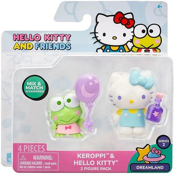 Jogo do Hello Kitty e Amigos Keroppi & Hello Kitty Jazwares - HKT0159