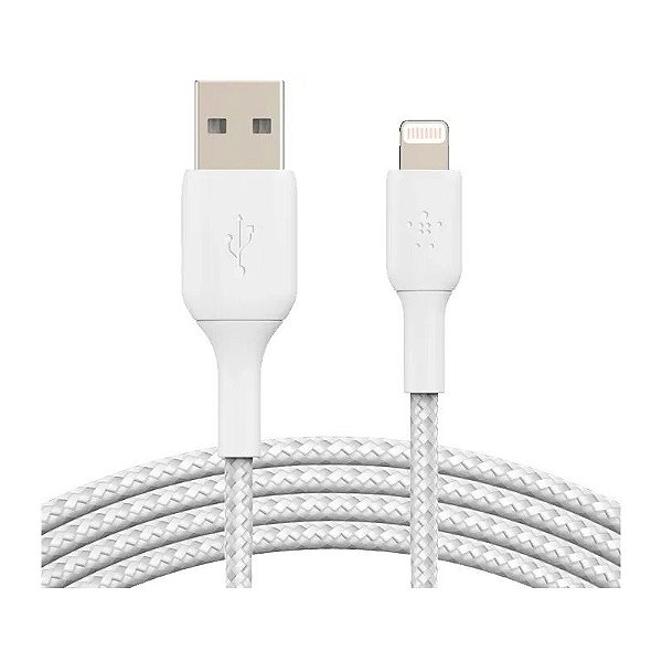 Cabo Belkin CAA002BT1MWH USB-A Para Lightning 1M - Branco