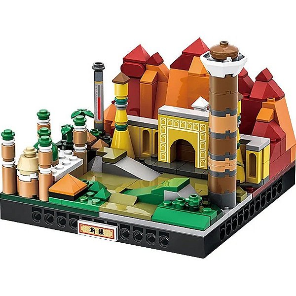 Bloco de Construção Wange City Microcosm Xin Jiang - 3109 (209 peças)