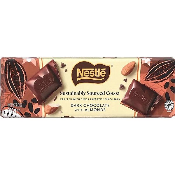 Barra de Chocolate Meio Amargo Nestlé com Amêndoas - 270g
