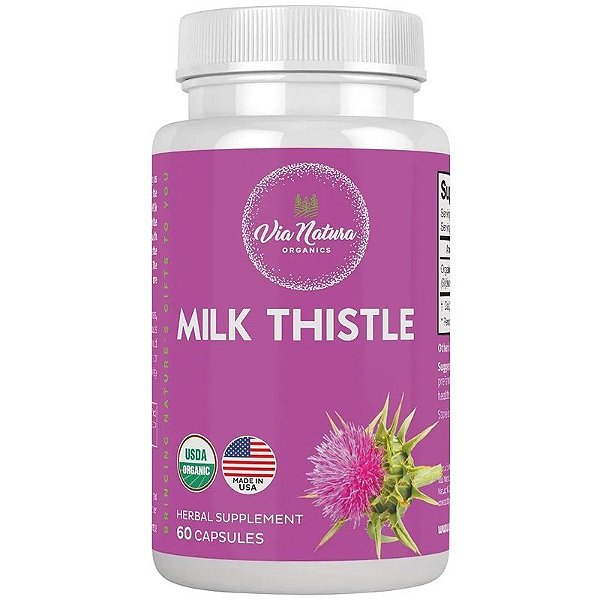 Garrafa de Cardo-leiteiro Natural 1000MG (60 cápsulas)