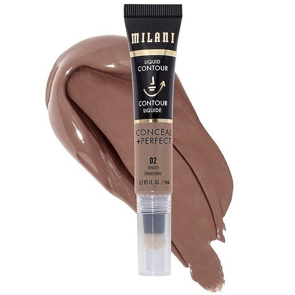 Contorno Liquido Milani Conceal+Perfect 02 Ginger Gengibre - 8mL