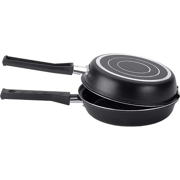 Frigideira Multiflon Dupla Gourmet 18 cm 55118 - Preta (2 Peças)