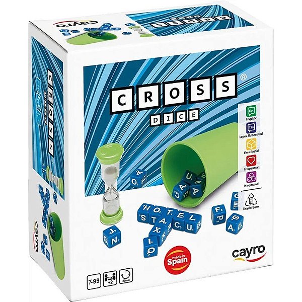 Jogo de dados com letras Cayro 210 Cross Dice