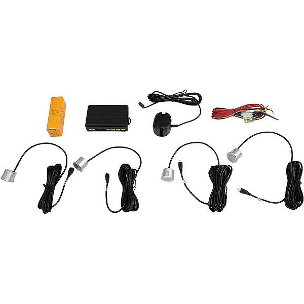 Sensor de Estacionamento Frontal Motor One M1 CRS8500F Prata Cinza (4 peças)