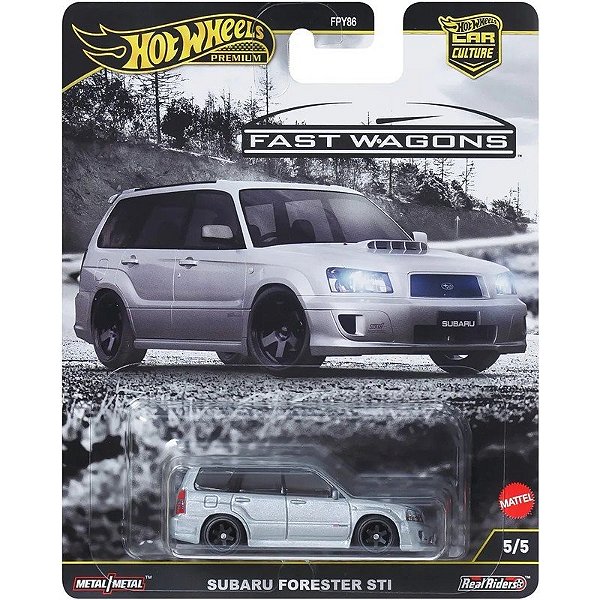 Carro Subaru Forester STI Hot Wheels Premium Fast Wagons Mattel - JBK87