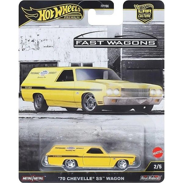 Carro Hot Wheels Premium '70 Chevelle SS Wagon Fast Wagons Mattel - JBK67