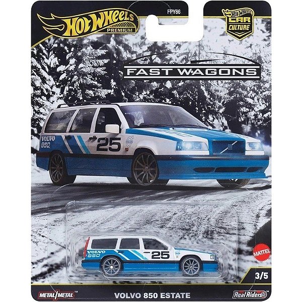 Carro Volvo 850 Estate Hot Wheels Premium Fast Wagons Mattel - JBK68