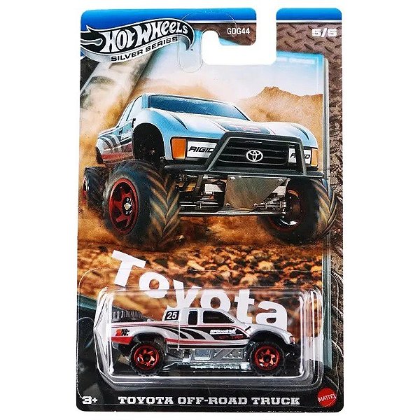 Caminhão Off-Road Toyota Hot Wheels Silver Series Mattel - JCB75