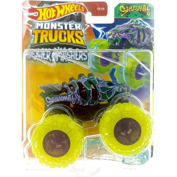 HotWheels Monster Trucks Power Smashers Skelesaurus Mattel