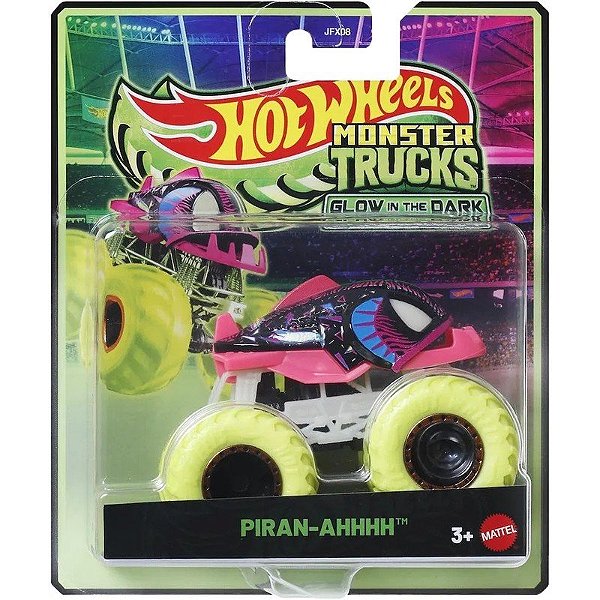 Carrinho Piran-Ahhhh Hot Wheels Monster Trucks - Mattel JFX08 JFX13