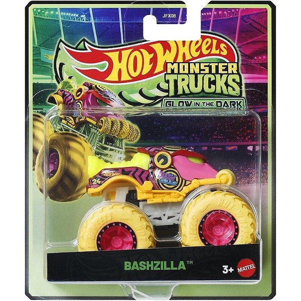 Carrinho Bashzilla Hot Wheels Monster Trucks - Mattel JFX08 JFX23