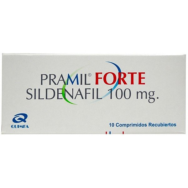 Caixa Pramil Forte Sildenafila 100 mg (100 comprimidos)