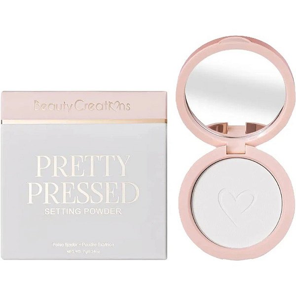 Pincel Bush Beauty Creations Pretty Pressed Setting Sheer Perfect - 7g
