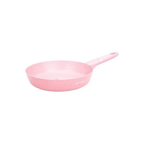 Frigideira Ucc Life com Revestimento Antiaderente Rosa 24CM