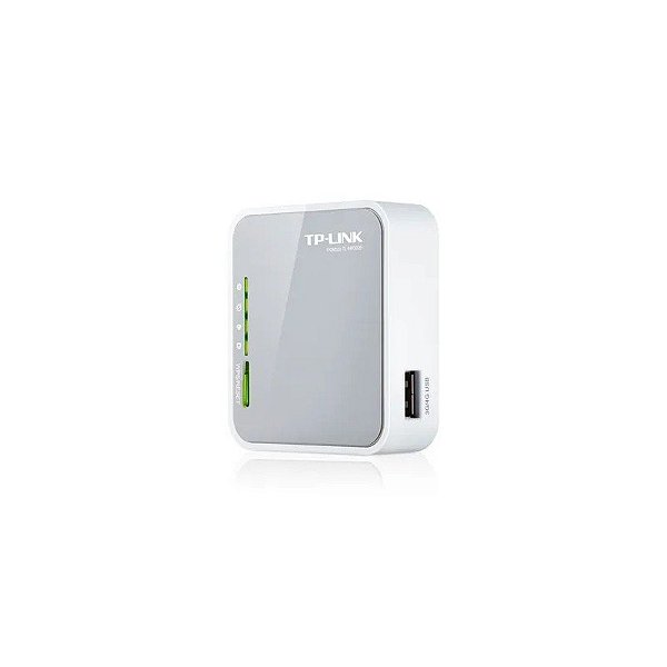 Roteador wireless portátil TP-Link TL-MR3020 - 3G/4G - 10/100MBPS - Cinza e branco