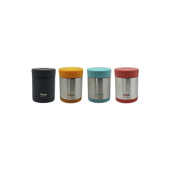 Garrafa Térmica Colorida de Aço Inoxidável para Alimentos Keep 600ML
