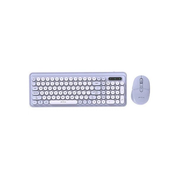 Teclado FTX Wireless/Bluetooth + Mouse FTXGK02 Português - Lilás