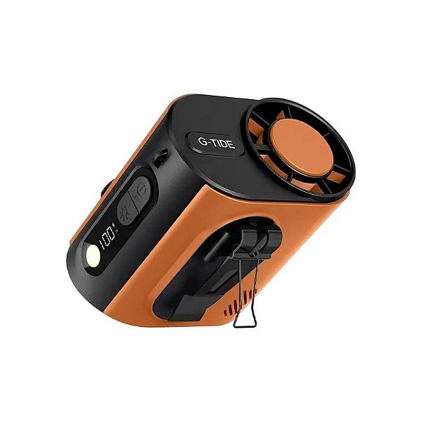 Ventilador Portátil Miniatura G-Tide FW02 3 Em 1 - Laranja