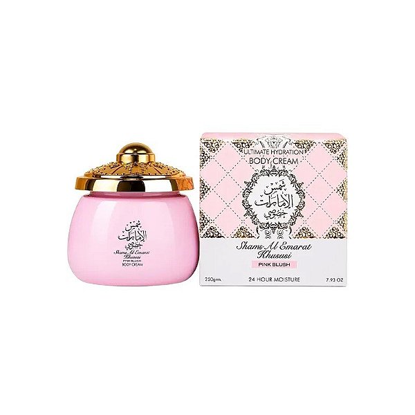Creme Corporal Ard Al Zaafaran Shams Al Emarat Khususi Pink Blush 24 Hour Moisture 250