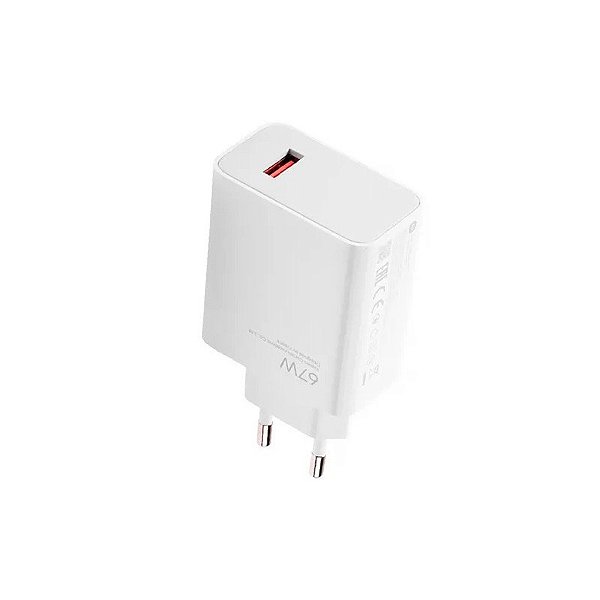 Carregador Xiaomi 67W Adaptador USB-A MDY-12-Eh BHR07SKEU/Branco