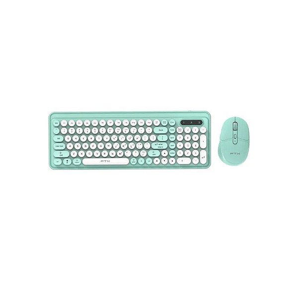 Teclado FTX Wireless/Bluetooth + Mouse FTXGK02 Português - Verde