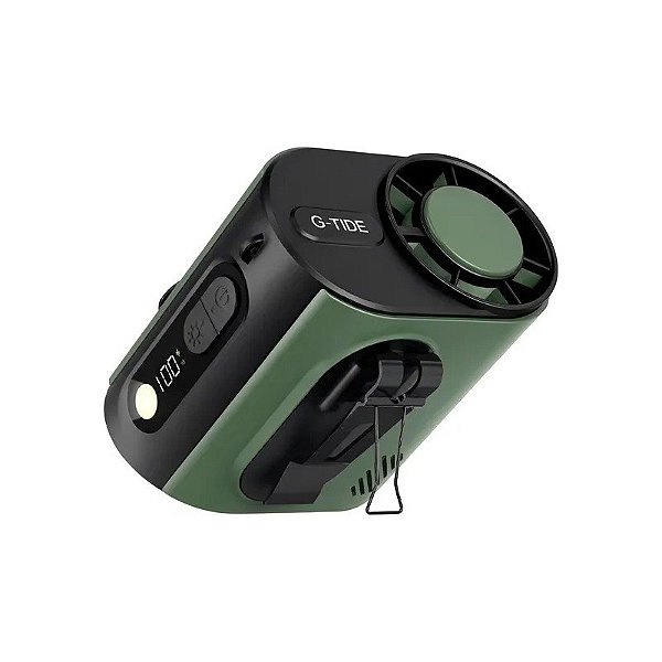 Mini Ventilador Portátil G-Tide FW02 3 Em 1 Verde