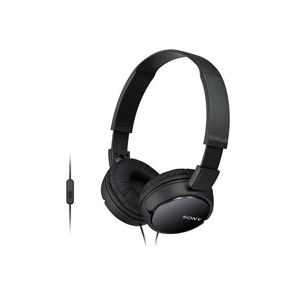 Fone de Ouvido Sony MDR-ZX110 AP com Microfone - Preto