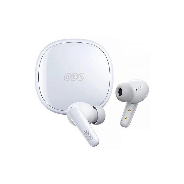 Fone Bluetooth TWS QCY T13X BH23QT26A Branco