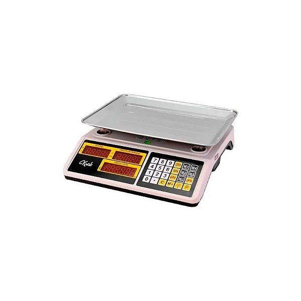 Balança Digital Krab KBBDC40 - Até 40kg - Bivolt - Branco