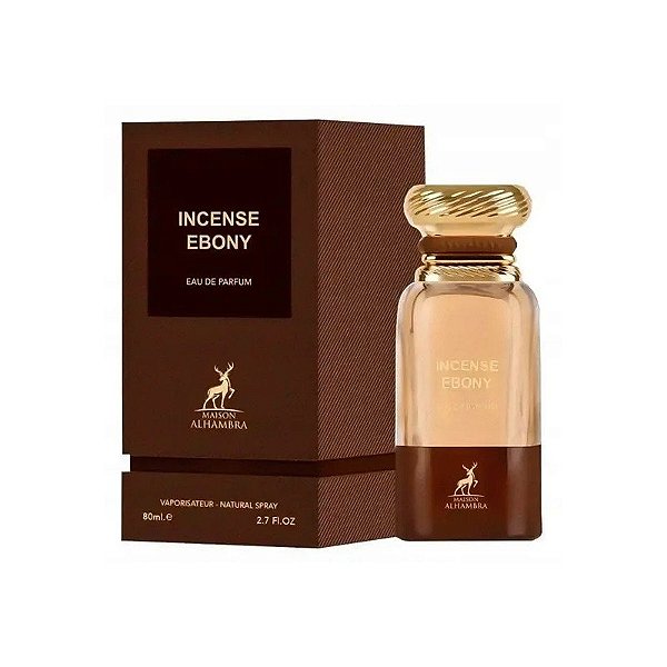 Perfume Maison Alhambra Incenso Ébano Eau de Parfum Unissex 80ML