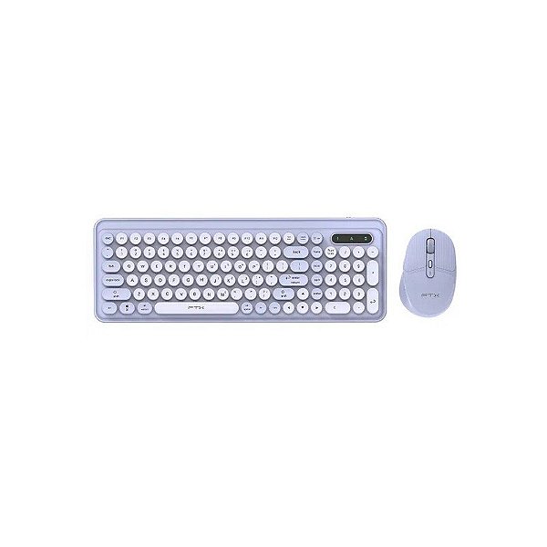 Teclado + Mouse FTX FTXGK02 Sem Fio - Roxo (Português)