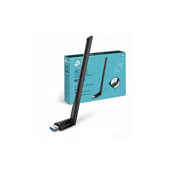 Adaptador USB Wi-Fi TP-Link Archer T3U Plus AC1300 Banda Dupla