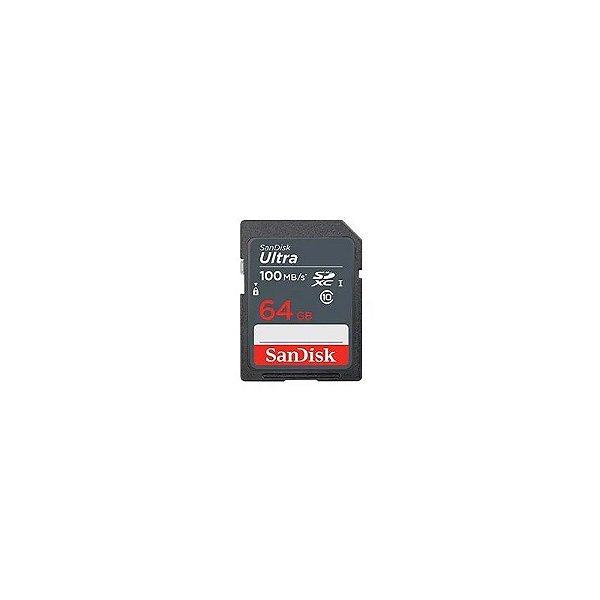 Cartão de Memória SD Sandisk Ultra 64GB Classe 10 - SDSDUNR-064G-GN3IN