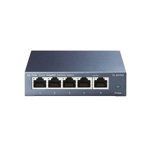 Switch Ethernet TP-Link TL-SG105 5 Portas 10/100/1000Mbps