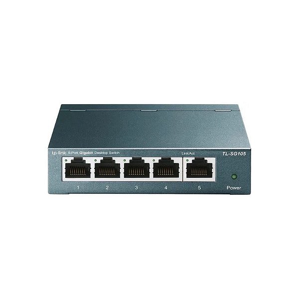 Switch de Mesa TP-Link TL-SG105 5 Portas 10/100/1000Mbps