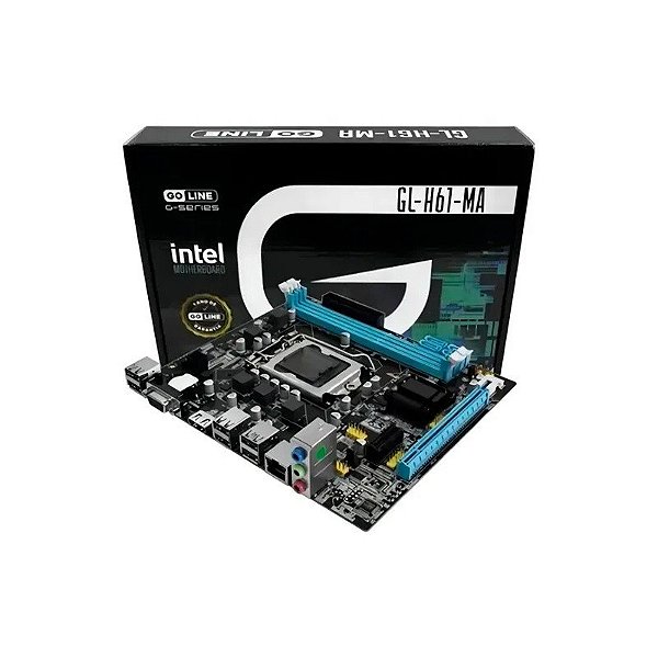 Placa-mãe MB 1155 Goline H61M-G DDR3 HDMI/VGA/M.2/USB2.0